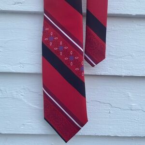 Stylish Red and Black Men's Tie Steve Harvey Celebrity Edition
